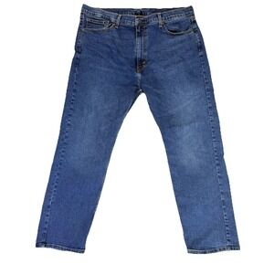 Levis 506 Jeans Mens 40x30 Blue Denim Medium Wash Straight Leg Classic EUC